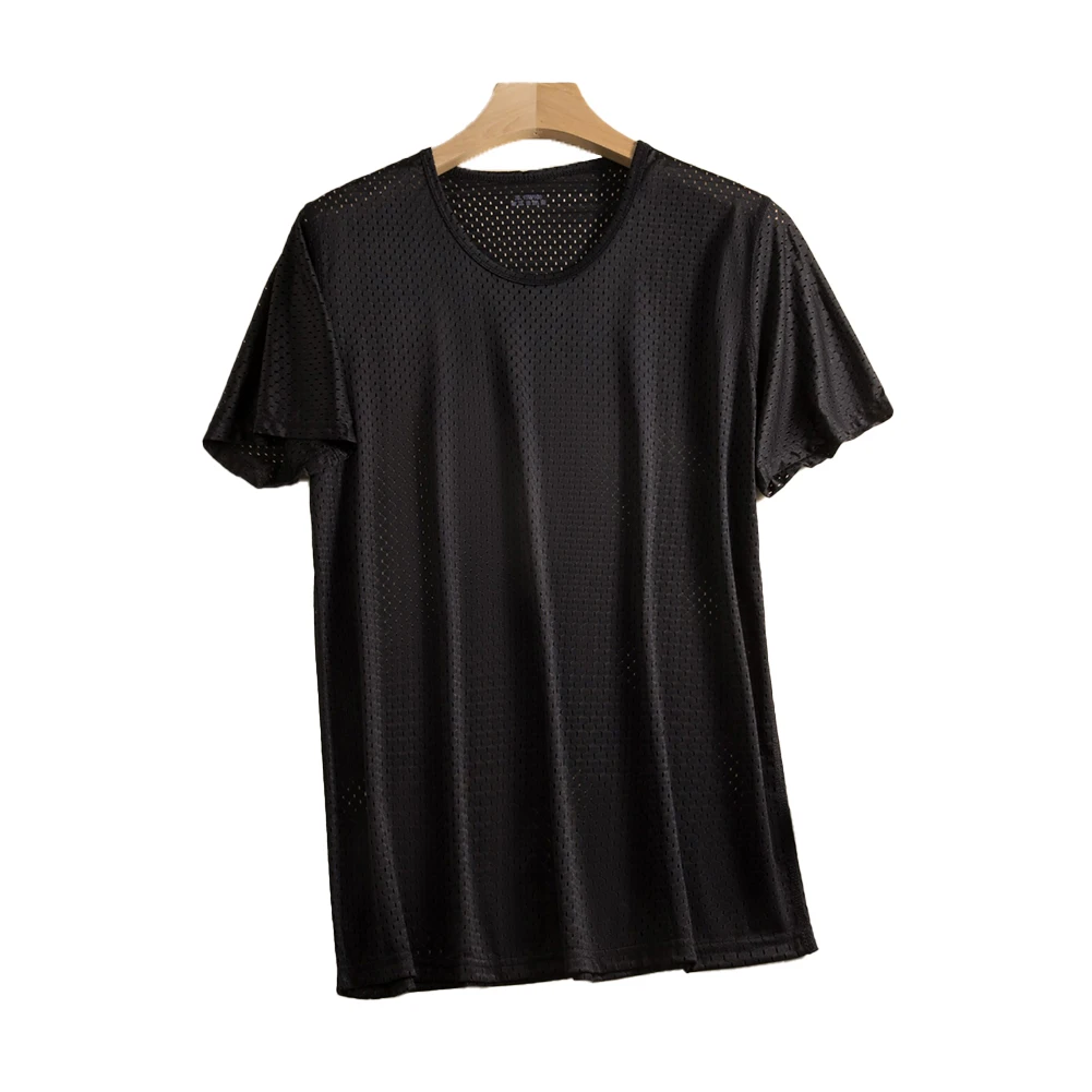 Comfortable Bodybuilding Short Sleeve Top Muscle T-shirt Crew Neck T-shirt 2XL 3XL Bodybuilding Fitness Top Regular Length