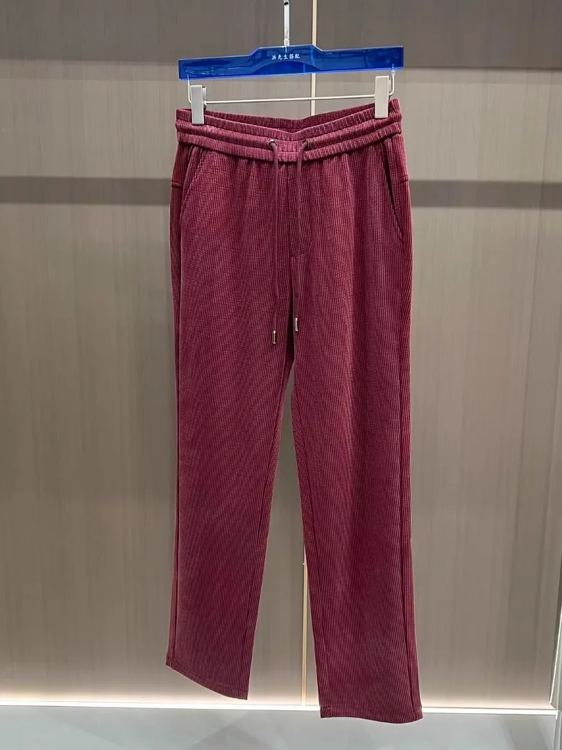 

Men's Comfortable Casual Pants Striped High Quali Faionable Spring Autumn Straight Leg Pants Youthful Vitali Sle