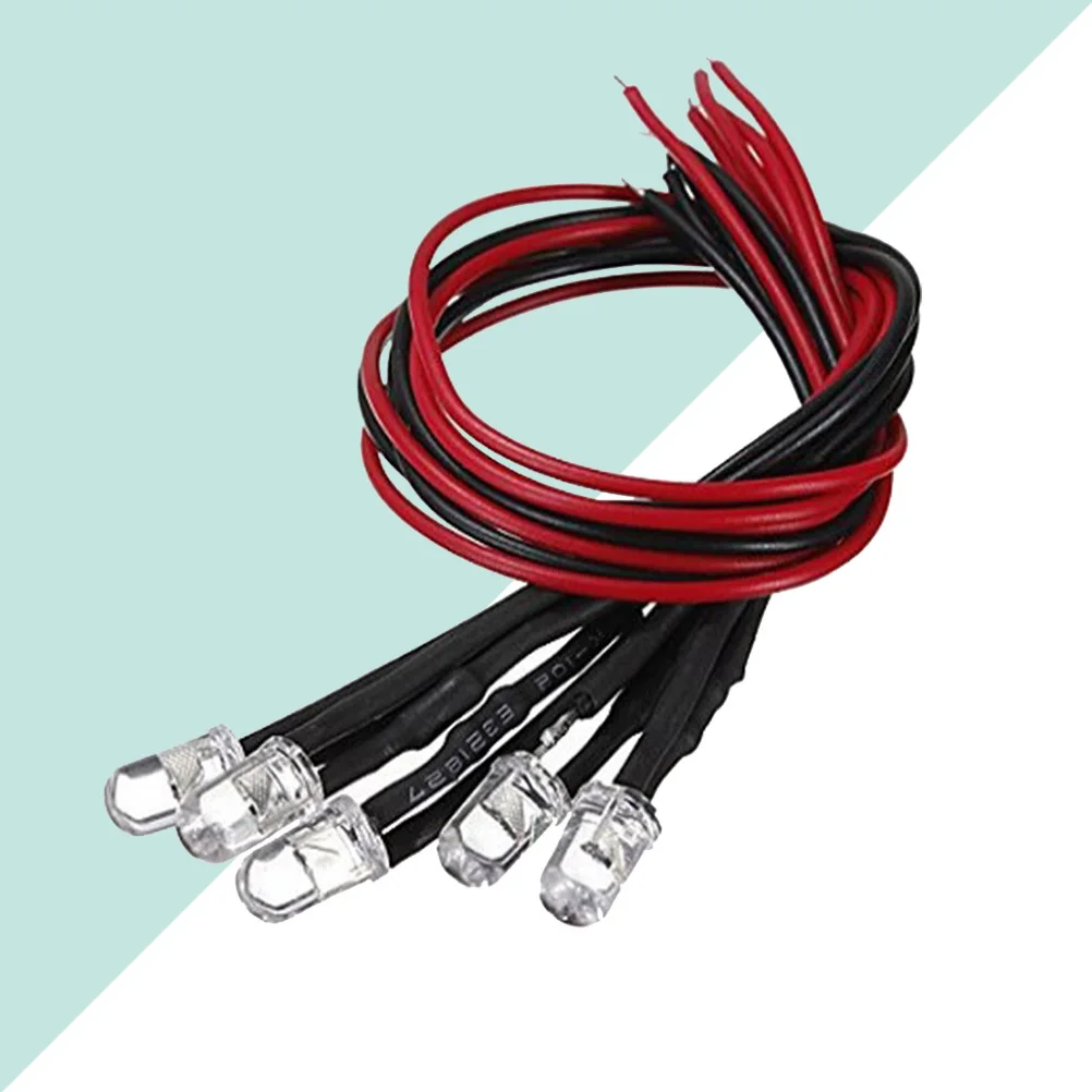 10 قطعة LED أضواء الصمام الثنائي الباعثة 5 مللي متر الأصفر قبل السلكية كابل مرن انخفاض استهلاك الطاقة لمهرجان غرفة تزيين السيارة Rc