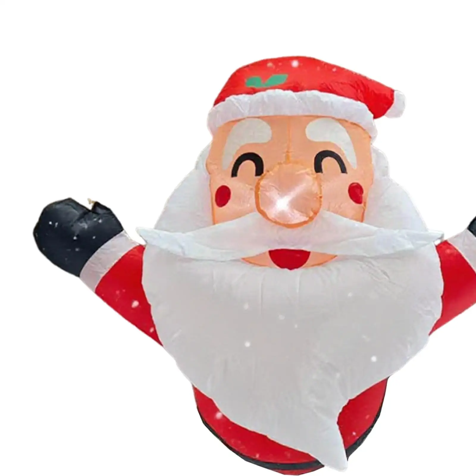 سانتا المطاطية لعيد الميلاد، دعامة مضاءة، لطيفة، زينة تفجير عيد الميلاد، ديكور عيد الميلاد للمداخل والحفلات الاحتفالية