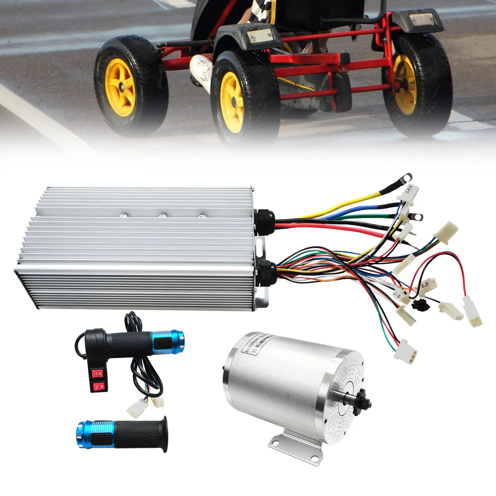 Brushless Motor with Controller High-speed BLDC Brushless Motor for electric scooters, electric bike, go-karts, electric bikes,