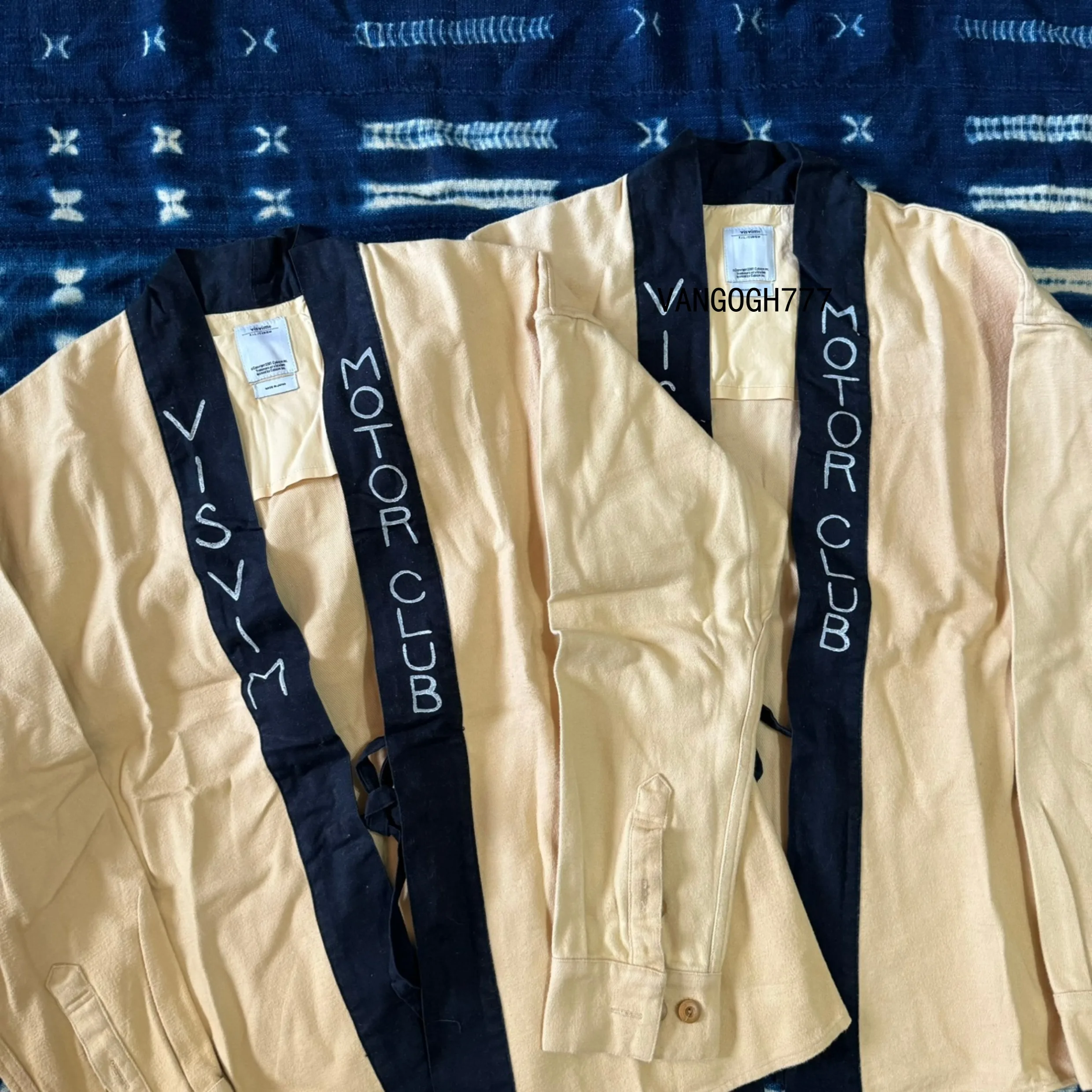 VISVIM KOFU 17SS LHAMO SHIRT MOTOR CLUB Hand-painted cardigan robe