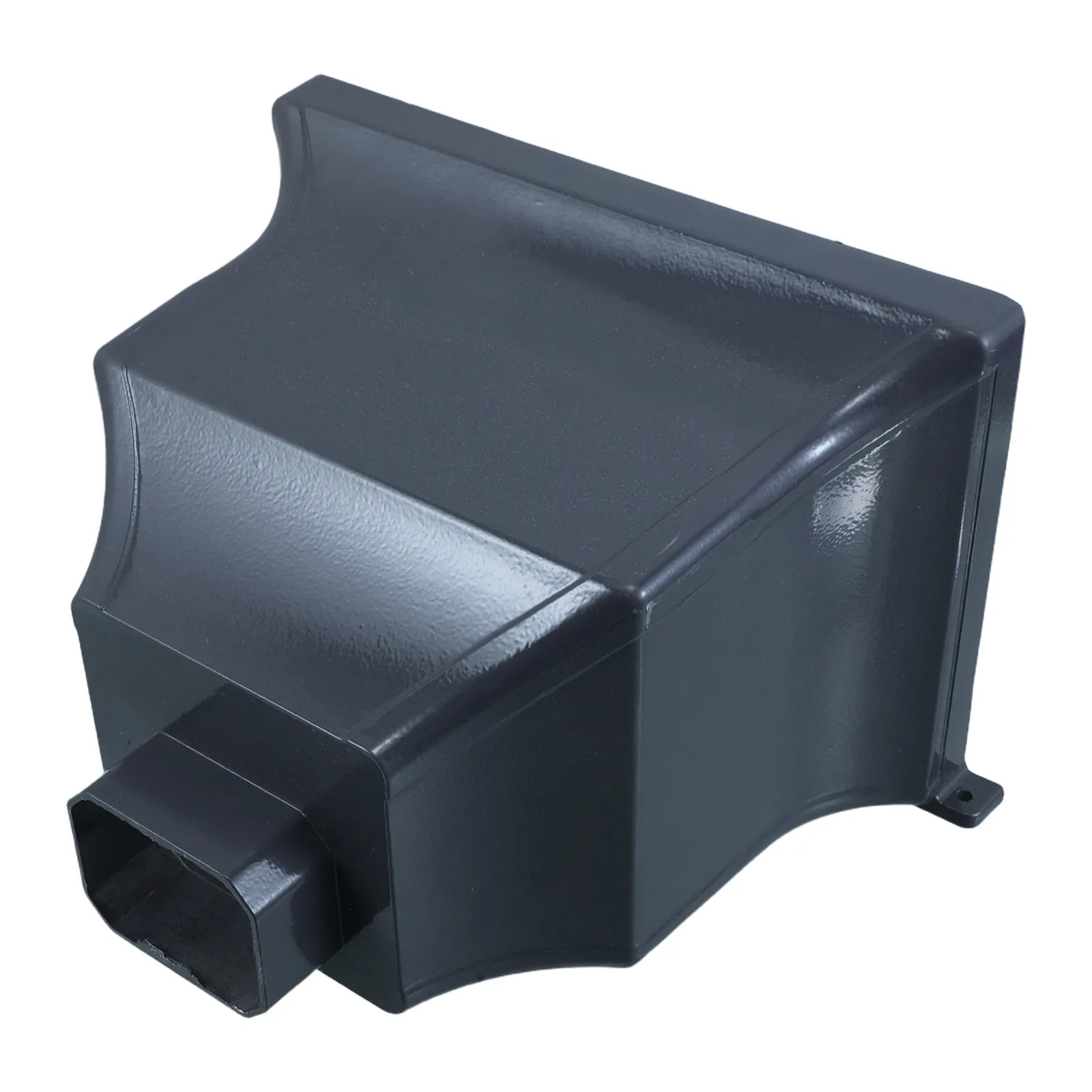 Grey Aluminum Alloy Rainwater Diverter Arc-Shaped Efficient Water Flow Outdoor Gutter Adapter Downspout Drainage Pipe Extension