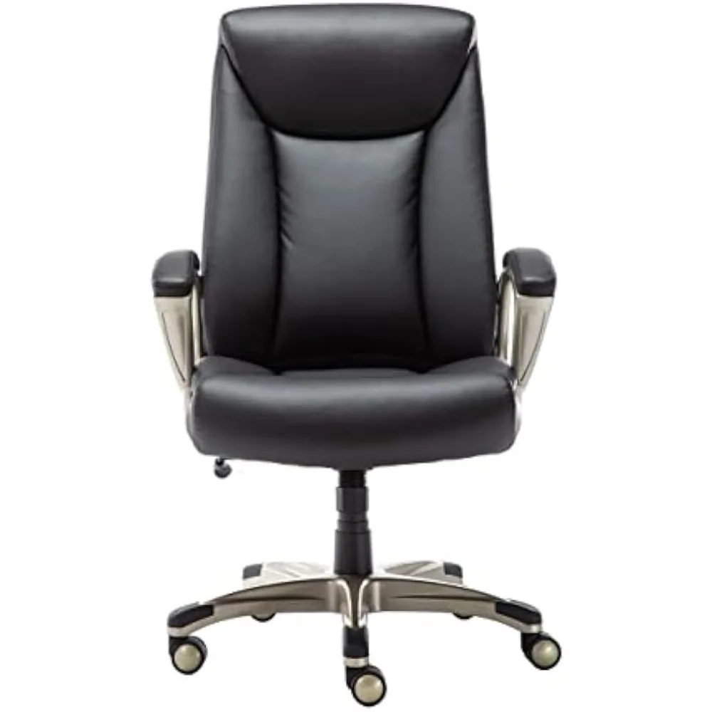 350-Pound Capacity Desk Chair Bonded Leather Executive Office Computer Desk Chair 29.5