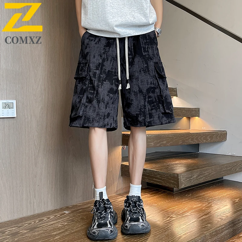 

Мужские повседневные спортивные шорты в американском стиле, камуфляжные вельветовые шорты-карго, шорты для спортзала, тренировок, бега, боксерские шорты, шорты для рыбалки, бермуды