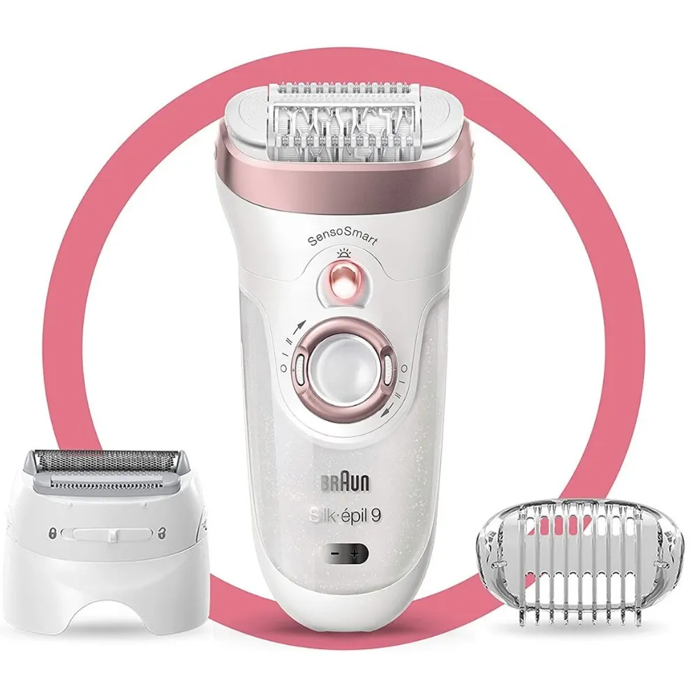 Braun Silk-epil 9 9720 Portable Electric Free Woman Epilator Female Epilator Painless Remover Hair Removal Facial Depilation Epilator For Women