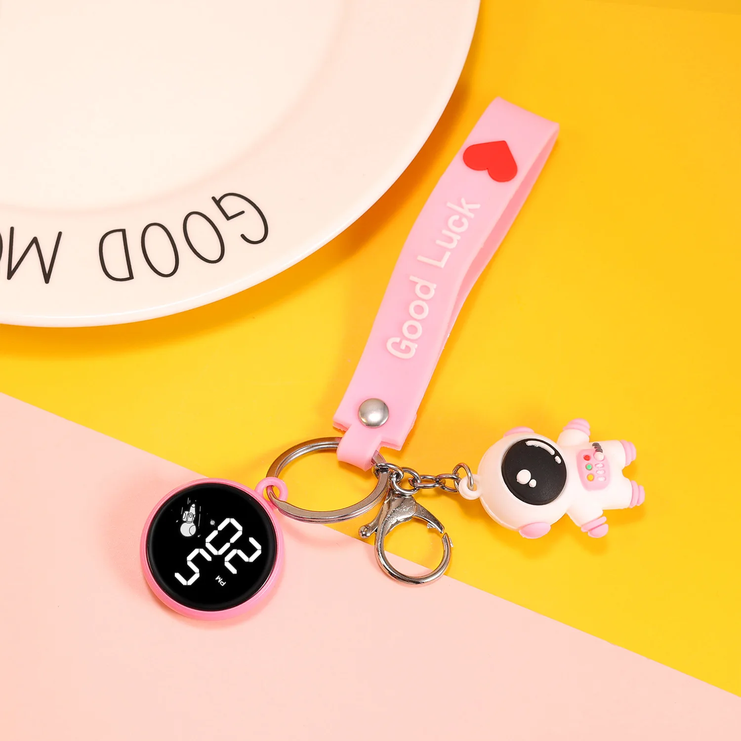 New Personality Creative Couple Pendant Watch Cute Student Children's Schoolbag Key Chain Pendant Electronic Watches