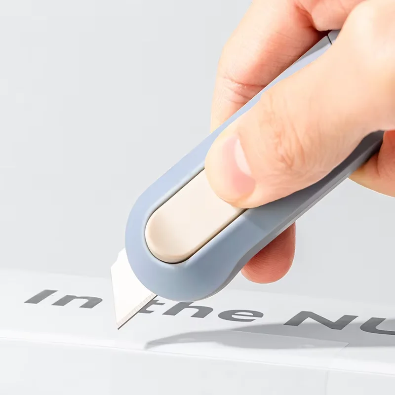 KHINSUN Portable Paper Cutter Knife Mini Box Opener Safety Envelope Letter Opener for Office Warehouse Crafting