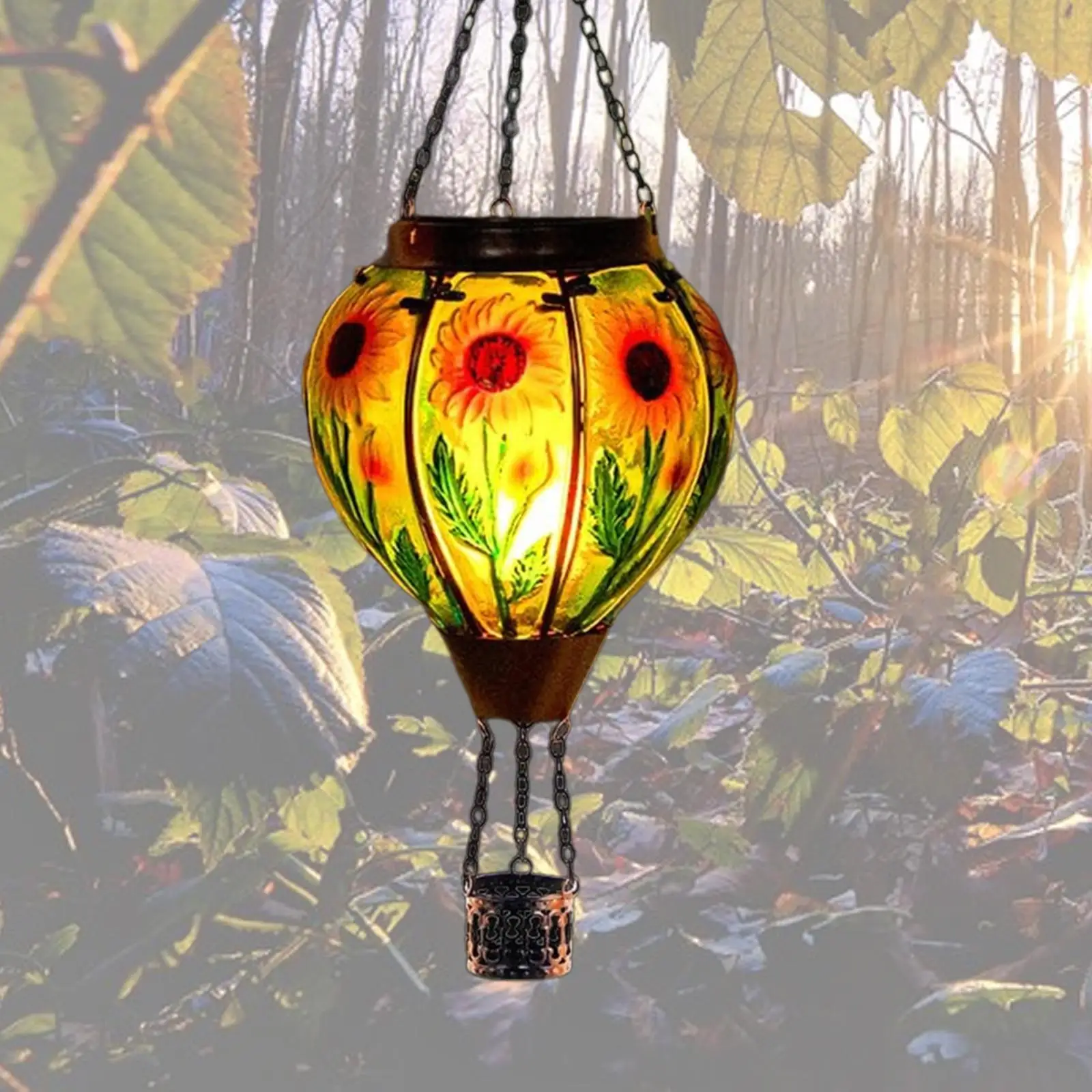 

Hot Air Balloon Solar Light Ideal Gift Solar Lantern for Porch Holiday Tree