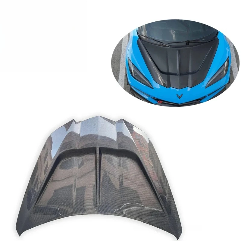 

Corvette C8 Hood ST Style Carbon Fiber Front Hood Bonnet for Corvette C8 Z07 Stringray Z06 Eray 2019-24