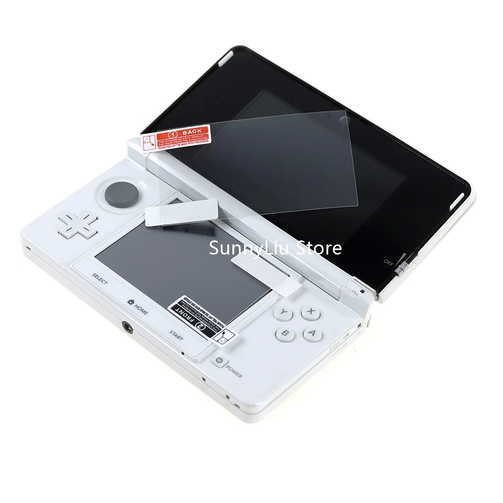 20 เซ็ต/ล็อต 2in1 ด้านบน + ด้านล่าง Ultra CLEAR หน้าจอ LCD Protector สำหรับ Nintendo 3DS ป้องกันฟิล์ม pacakage