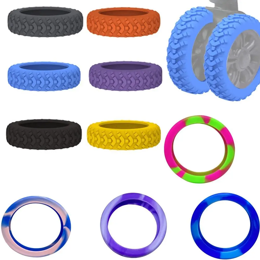 8Pcs Waterproof Silicone Wheel Protection Cover Heavy Duty Reduce Noise Wheels Guard Cover Wearproof Shock Absorbing