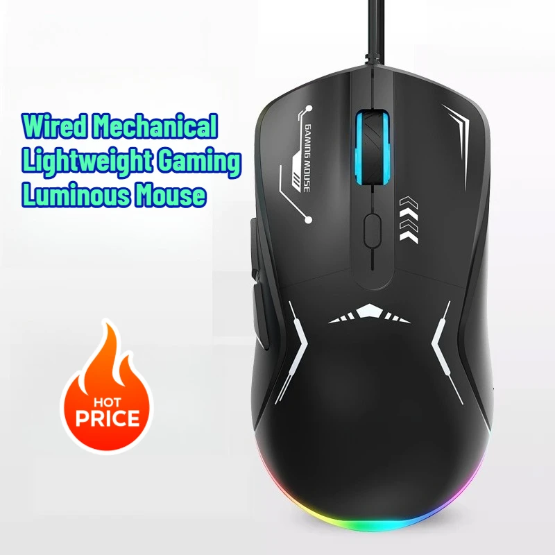 

Wired Mechanical Lightweight Gaming Luminous Mouse