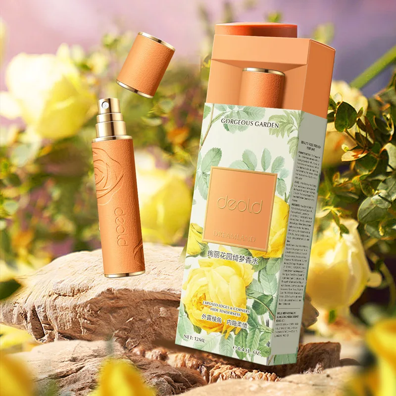 عطر زهري طويل الأمد 10 مل للجنسين عطر طازج أسود أبيض روز وودي أو دو تواليت