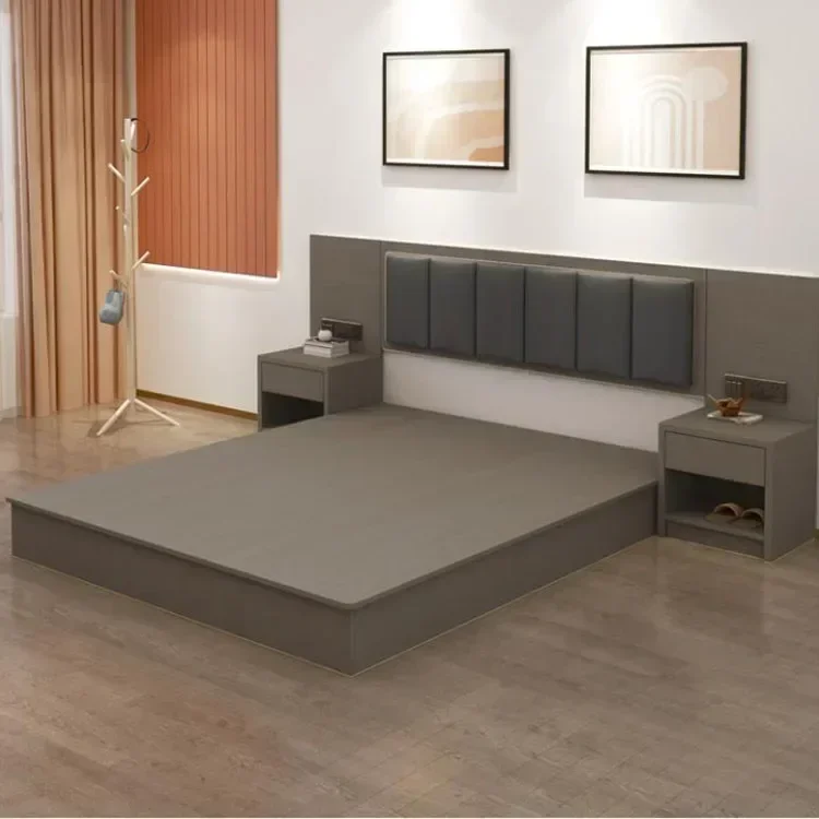 Modern Bedroom Set Supering Size Hotel Headboard King Bed Frame