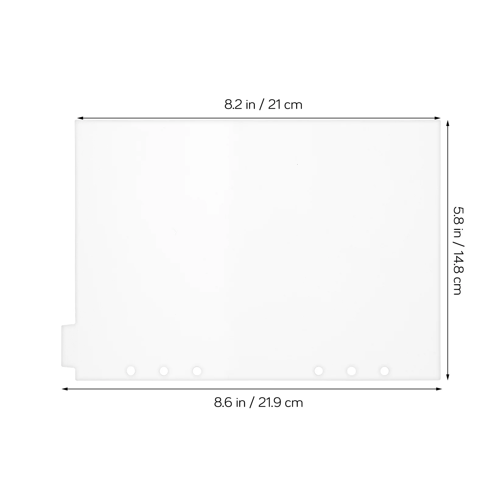 Clear PVC Binder Dividers A5 Notebook Tab Dividers for Separating Notes Reports Journals Presentations Index Divider Pages