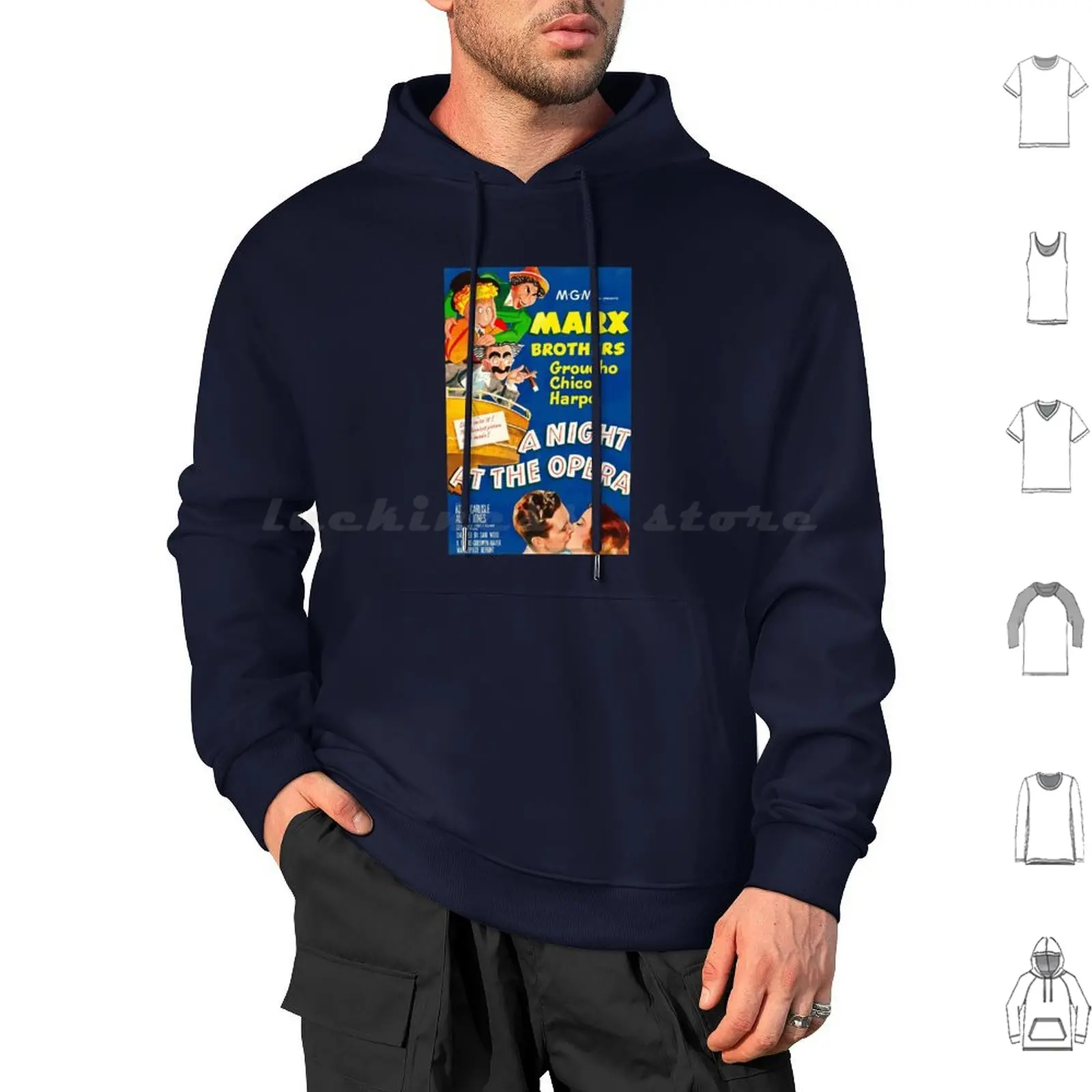 

Lucky Gift A Night At The Opera The Marx Brothers Gift For Fans Hoodie cotton Long Sleeve Lucky A Night At The Opera The Marx