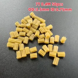 7 Teeth Plastic Gears 0.3M 0.4M Small 70.8A 7T 71A Plastic Pinion Aircraft R/C Mini Drone Helicopter Toy Parts Accessories Gears
