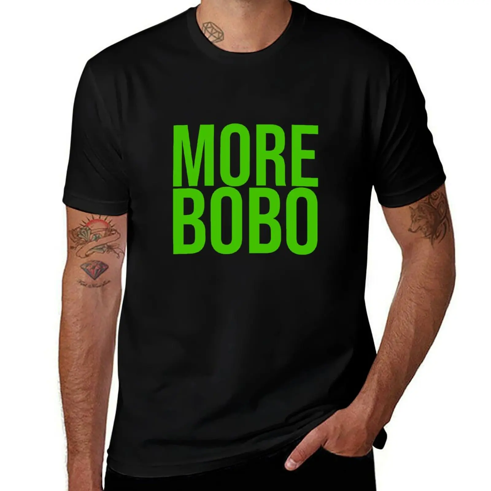 More Bobo T-Shirt hippie clothes boys whites oversized t shirt men