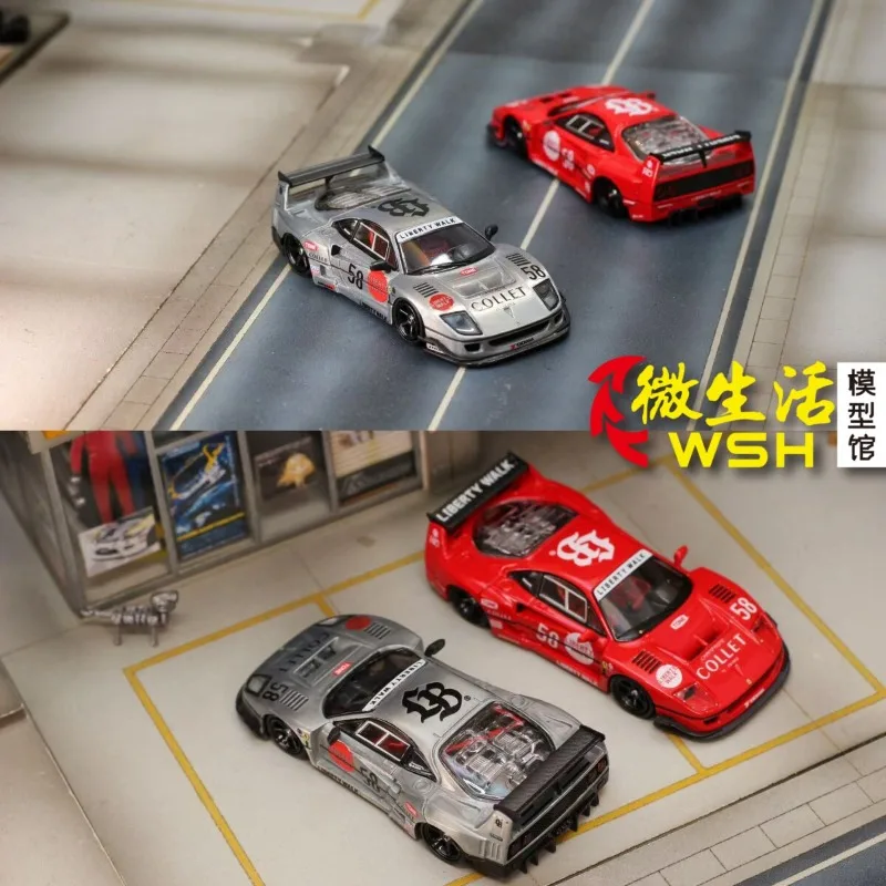 GHOST PLAYER 1:64 F40 LBWK Customized Die Casting Alloy Car Model Adult Collection Ornament