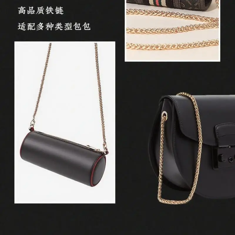 40-120 سنتيمتر استبدال المعادن محفظة سلسلة الكتف حقيبة كروسبودي حزام لحقيبة يد مقبض الذهبي حقيبة الإكسسوارات حزام الأجهزة