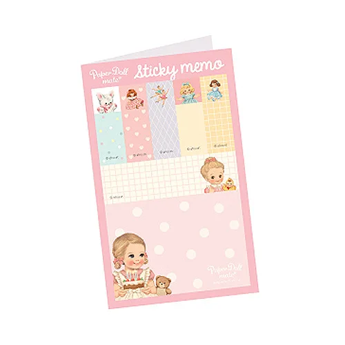 140 pages/set Cute British Girl Sticky Notes Memo Sheet Pad Planner Sticker To Do List Office Decor Memo Sheets Sticker Marker