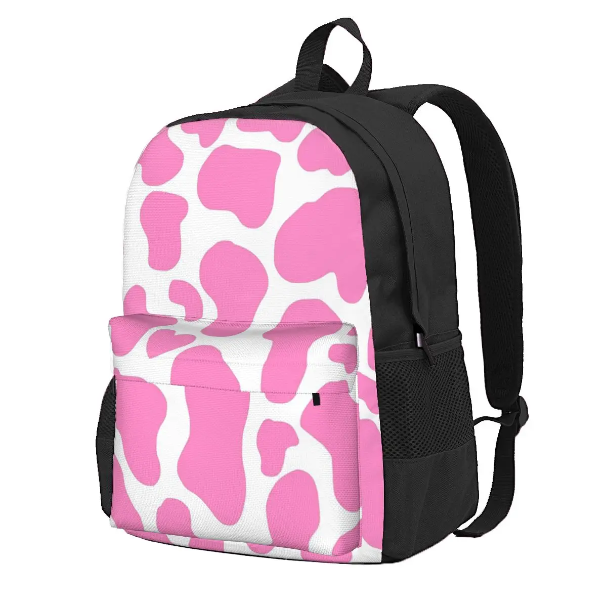 Strawberry Cow Student Backpack School Bag Hiking Travel Daypack for Men Women Fashion Bookbag Shoulder Bags