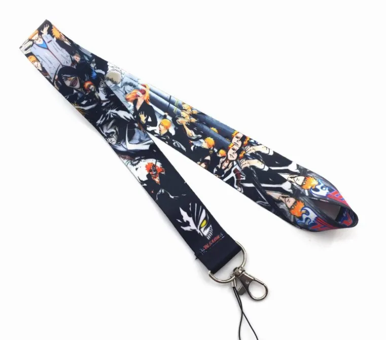 

New 50pcs Cartoon Anime BLEACH Lanyard Keychain For Keys Badge ID Mobile Phone Key Rings Neck Straps Accessories #46