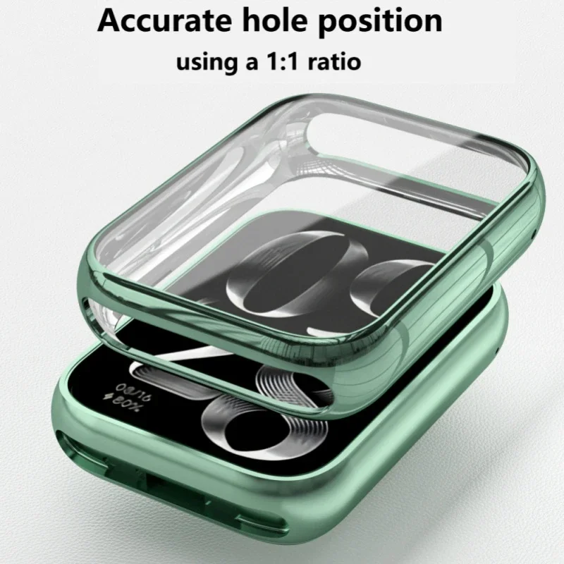 Luxury soft TPU housing for Xiaomi Mi Band 8 Pro Shell Bumper Screen Protector Plating Cover for Mi Band 8 Pro Protective Case