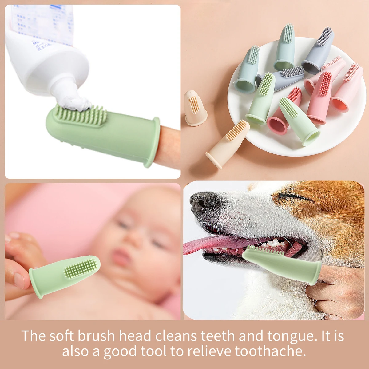 Effective, High-quality Premium Small Breed Teddy Dog Toothbrush for Puppies - Durable and Gentle Grooming Supplies for Exceptio