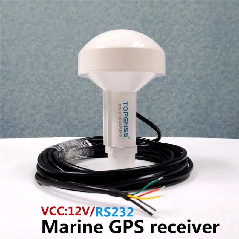 ABKM RS232 GPS マリン GPS 受信機アンテナモジュール NMEA 0183 ボーレート 4800 電圧 12V ケーブルは 5 メートル