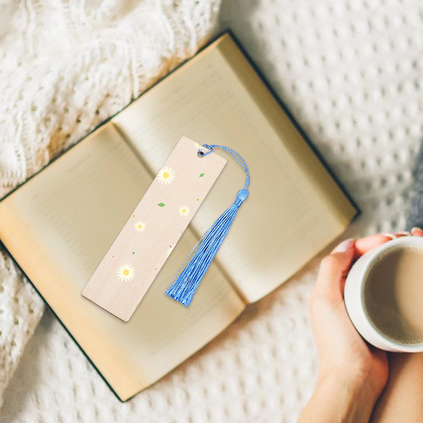 

72 Pcs Colorful Tassel Blank Bookmarks DIY Unfinished Wood Craft Tags For Kids Creativity