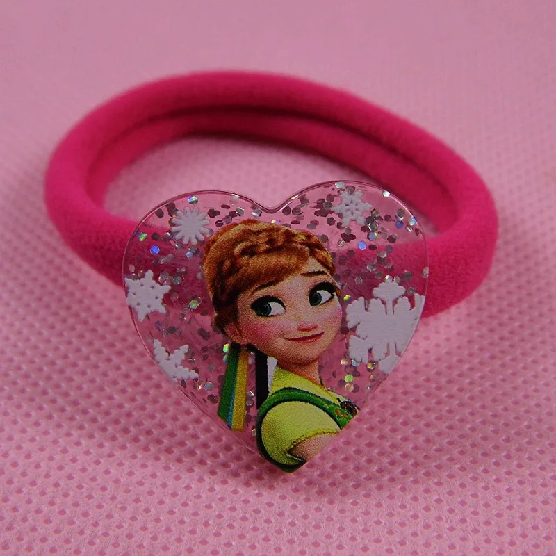 Disney-accesorios para muñecas de Frozen, banda para el pelo para niños, banda de goma, tocado, Elsa, Anna, joyería para muñecas, 2 unidades por lote