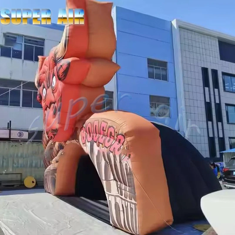 Maßgeschneidertes 8 m breites riesiges aufblasbares Stierkampf-Arena-Zelt für den Außenbereich zur Vermietung