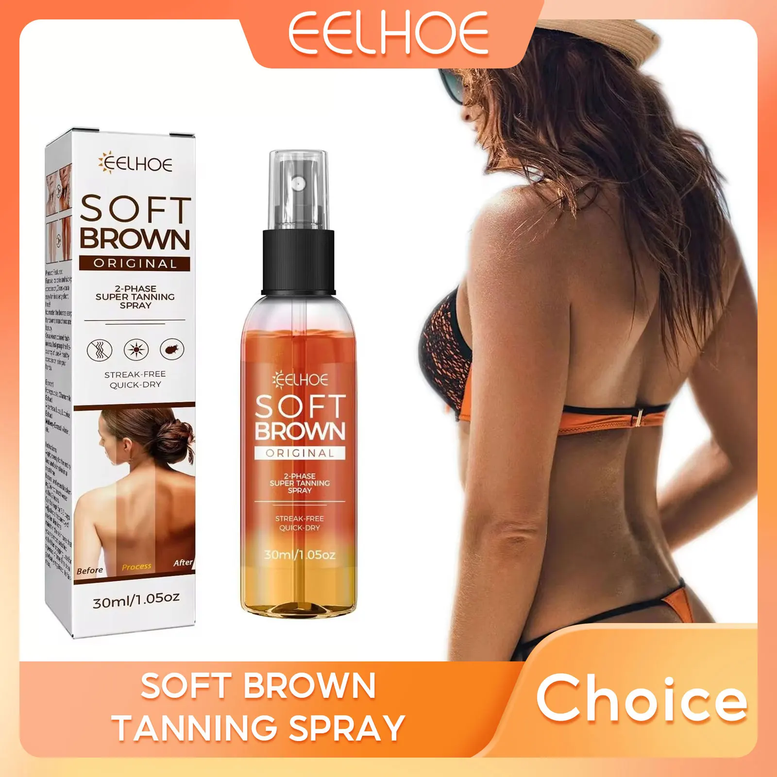 Intensive Tanning Accelerator Spray Self Tanning Spray Self Tanner Summer Beach Long Lasting Bronzing Sunless Fake Tan Products