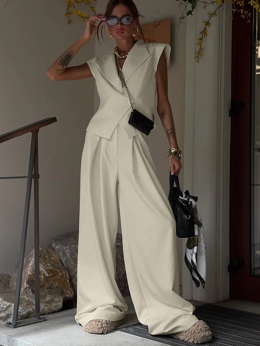 Marthaqiqi أزياء السيدات ملابس خاصة مجموعة مثير بدوره إلى أسفل طوق بيجامة قصيرة الأكمام ثوب النوم بنطال ذو قصة أرجل واسعة الإناث ملابس نوم البدلة #5