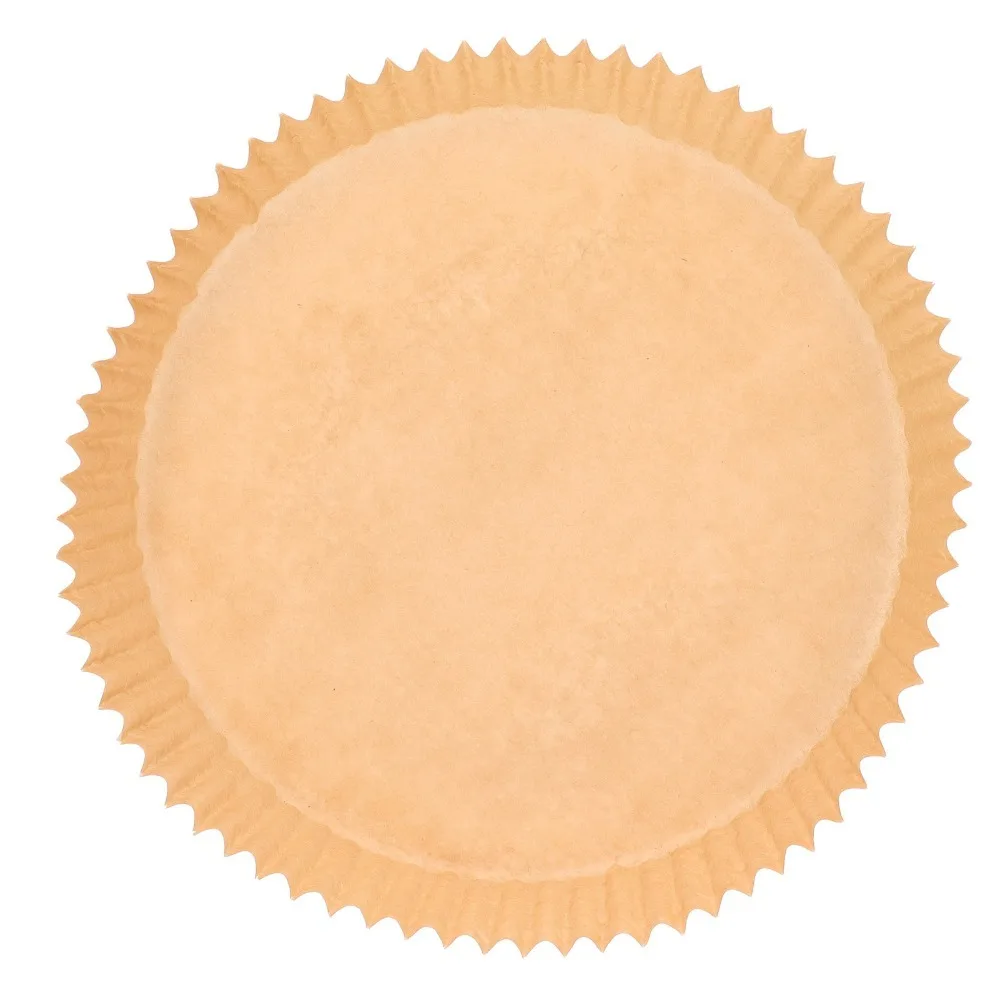 200pcs Unbleached Paper Disposable Paper Liner Round Non-Stick Surface Baking Paper Liner Non-Stick Paper Liner
