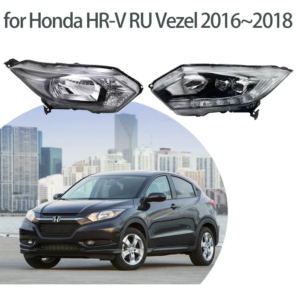 Car Headlight Assembly for Honda HR-V HRV RU Vezel 2016~2018 2017 Front Fog Light Bumper Corner Halogen Side Lamp LED Accessorie