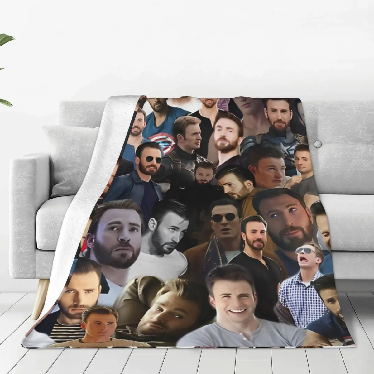 Fluffy Baby Blanket Chris Evans Sofa Camp Nap Bedspread Cozy Flannel Blanket Bedroom Decor