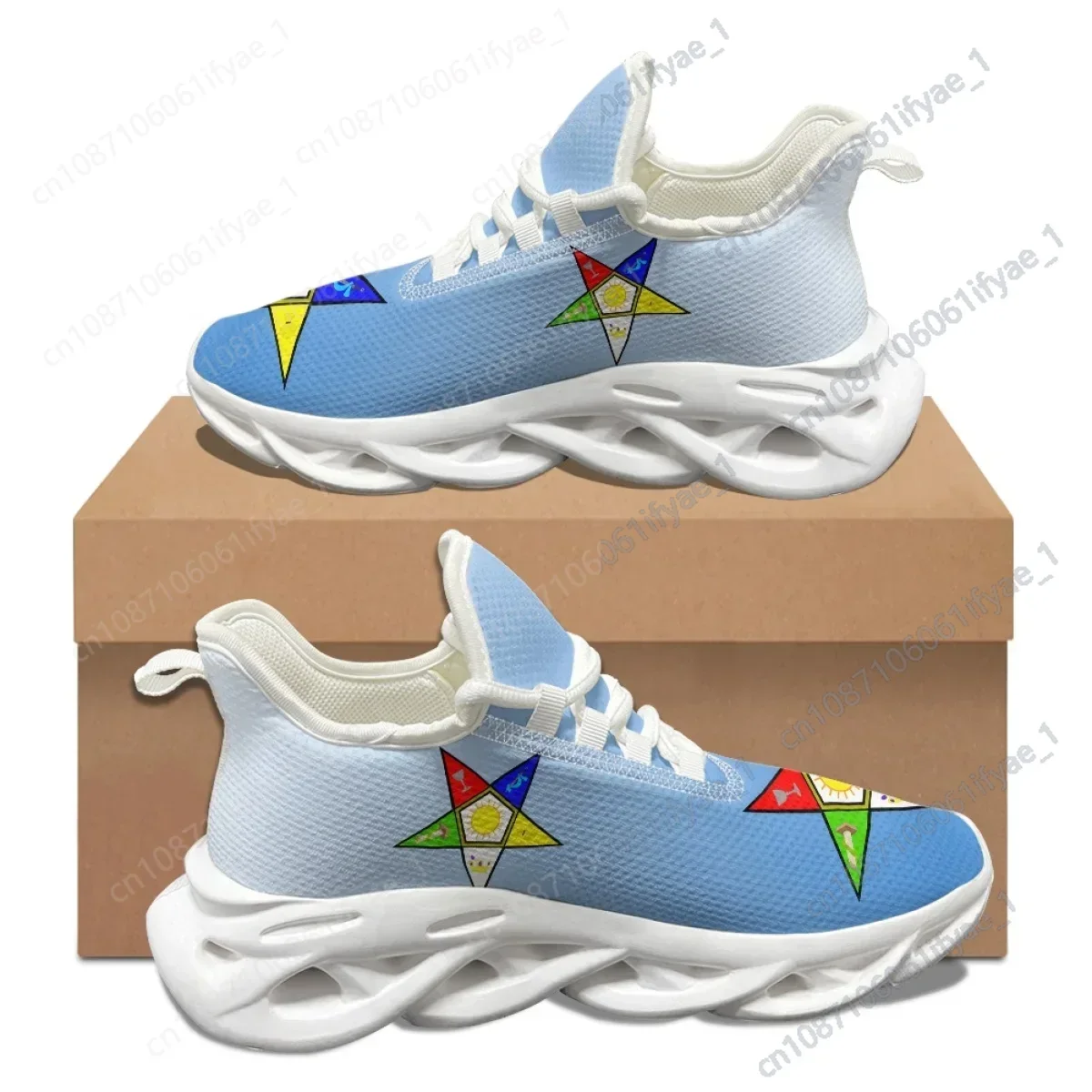 

Sky Blue Pentagram OES Pattern New Couple Shoe Autumn Winter Tennis Sneakers Work Hospital Woman Jogging Lightweight Footwear