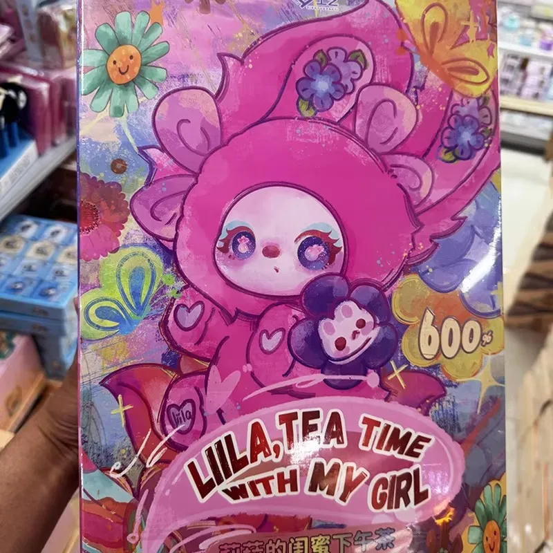 

Подлинная коллекционная плюшевая кукла Liila Lila 600% V2 Tea Time With My Girl Series Mystery Blind Box, ограниченная серия, коллекционные подарки