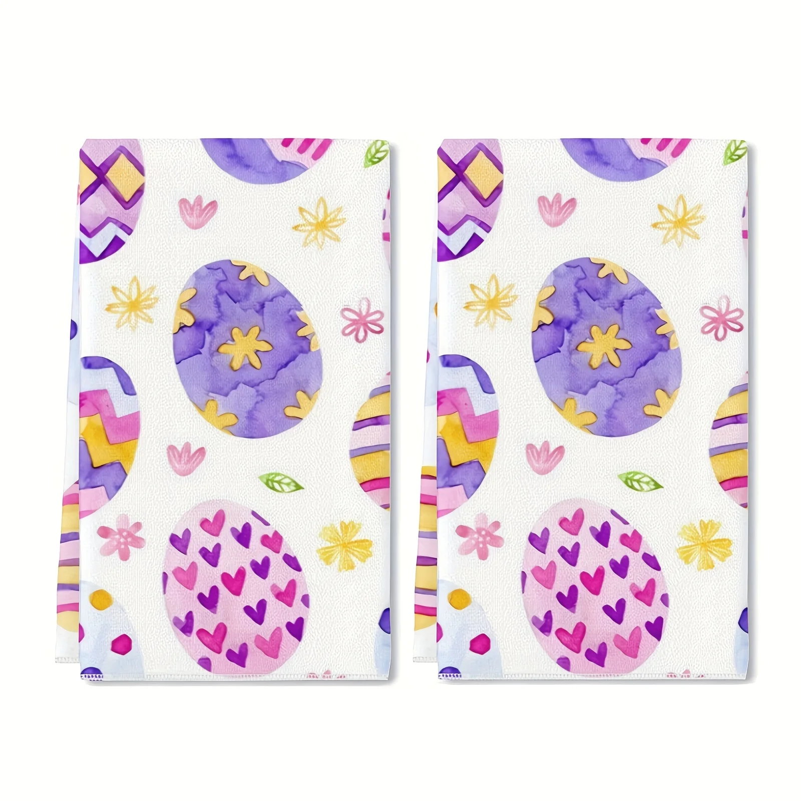 2-Pack Versatile Absorbent Dish Towels(40x60cm)  , Quick-Dry for Kitchen Cleaning & Daily Use