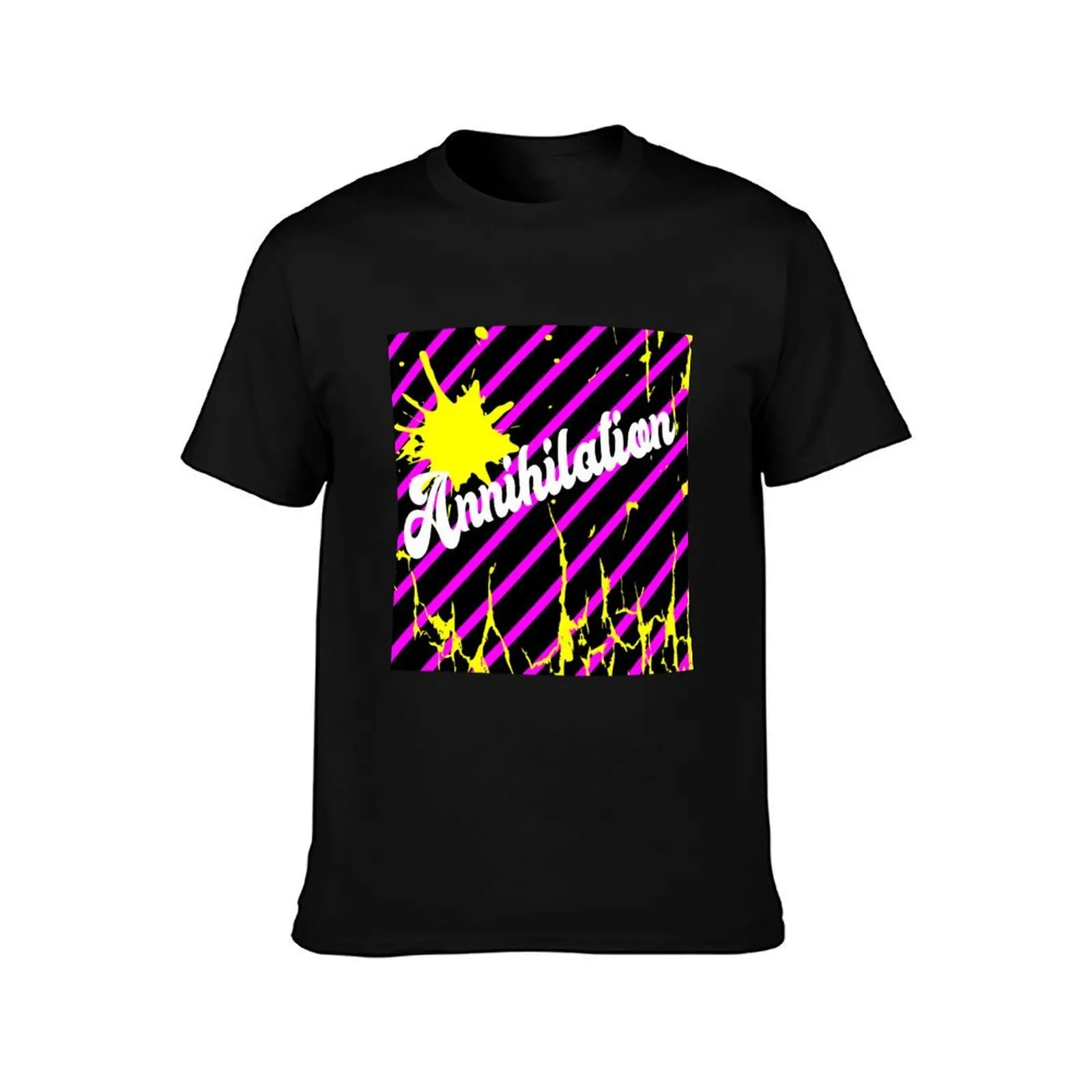 Annihilation T-Shirt, Summer Casual Cotton Tee, Oversized Streetwear Tops, Vintage Graphic Print, Loose Fit Short Sleeve