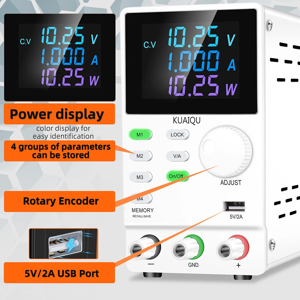 KUAIQU SPPS3001D 300V1A300W  220V 200V 160V 150V Output  Lab Benchtop Power Supply Cell Phone Battery Charge Product Aging Test