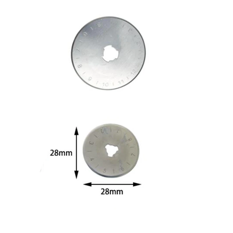 28mm 45mm nóż do cięcia okrągłego nóż do szycia tkanina patchworkowa skórzane ostrza rzemieślnicze narzędzie z pudełkiem