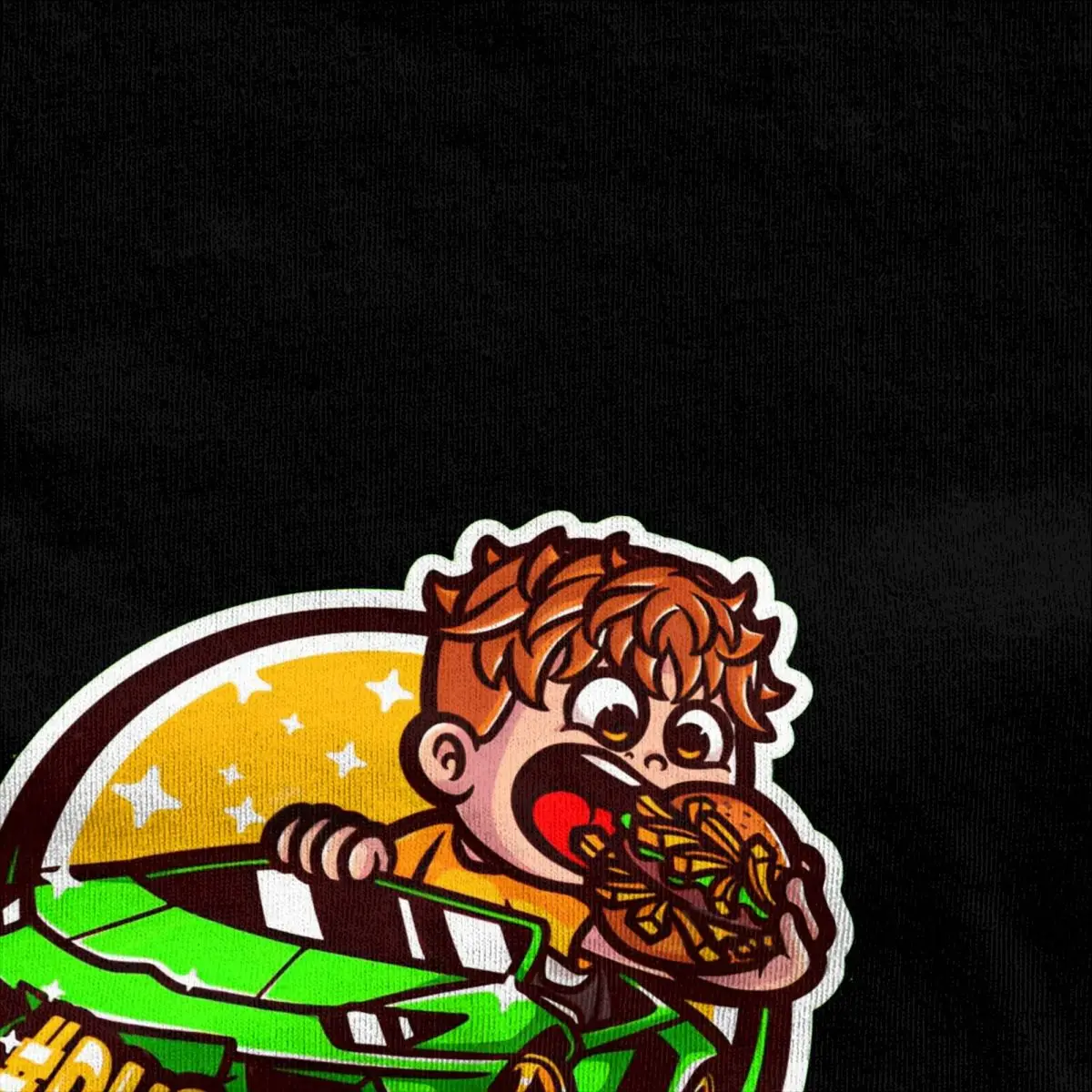 Burgerpommes Icrimax T-Shirt Music Harajuku T-Shirts Short-Sleeved Aesthetic Tshirt Summer Cotton Comfortable 5XL 6XL Top Tees