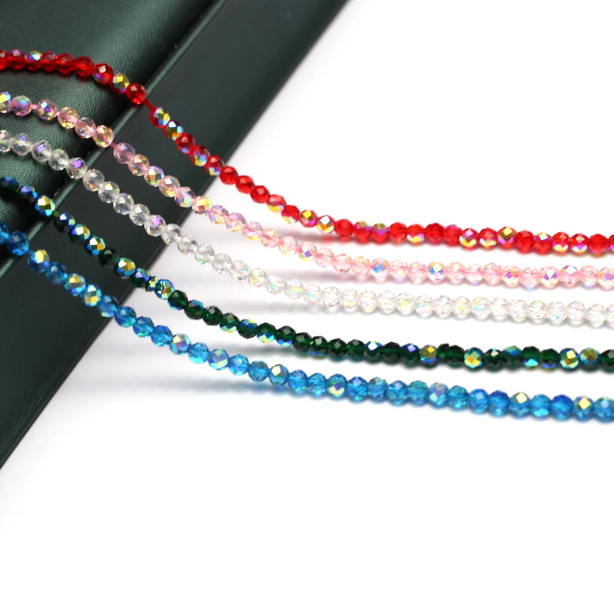 Natural Semi-Precious Stone Crystal Quartz Loose Beads Plating Color Spinel 4mm for Jewelry Making DIY Bracelet Necklace 38cm