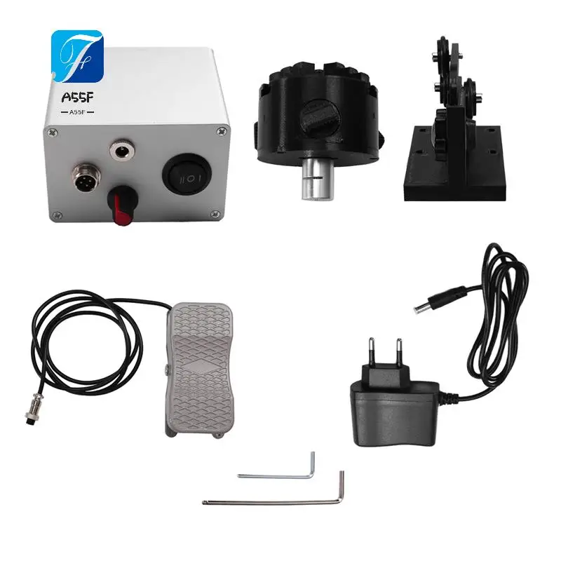 

A55F-Electric Fishing Rod Repair Kits DIY Fishing Rod Modification Accessories With Pedal Rotating Gluing Machine EU Plug