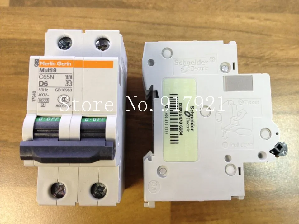 

[ZOB] оригинальный миниатюрный автоматический выключатель Multi9 C65N D6 2P6A 17940, подлинный оригинал-5 шт./лот