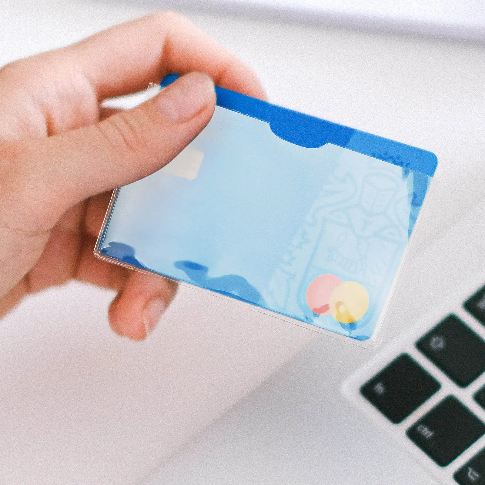 20Pcs Clear Plastic Card Sleeves Comprehensive Protection for Business Credit Social Security Cards Business Card Holder for Car